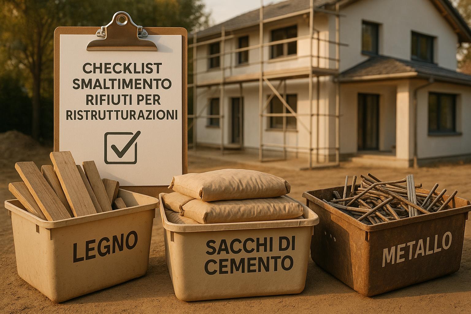 Checklist Smaltimento Rifiuti per Ristrutturazioni