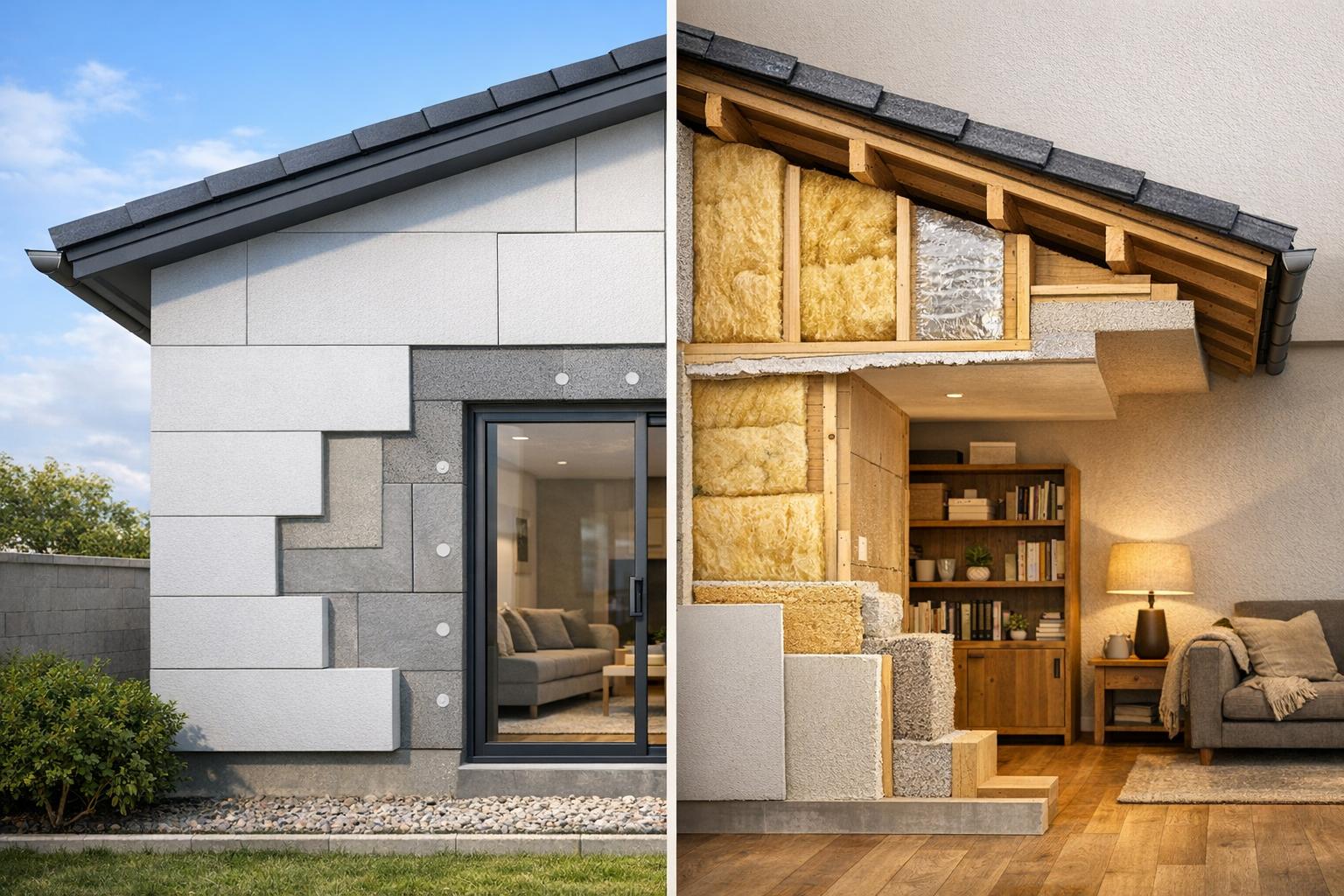 Cappotto termico interno vs esterno: differenze