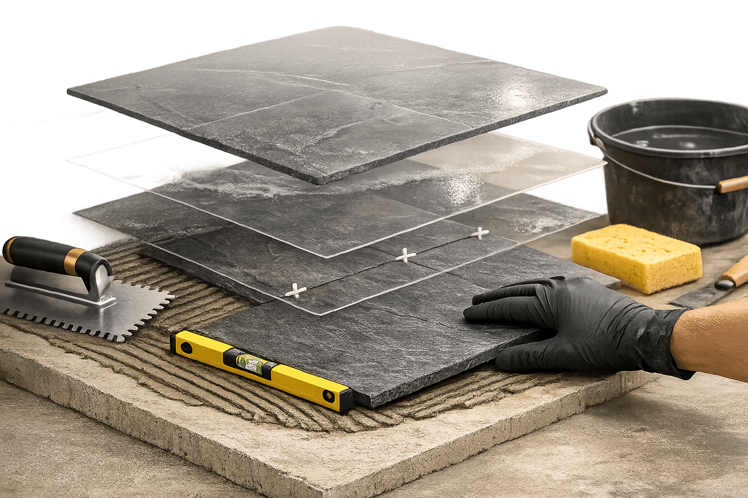 Come Posare Piastrelle in Ardesia