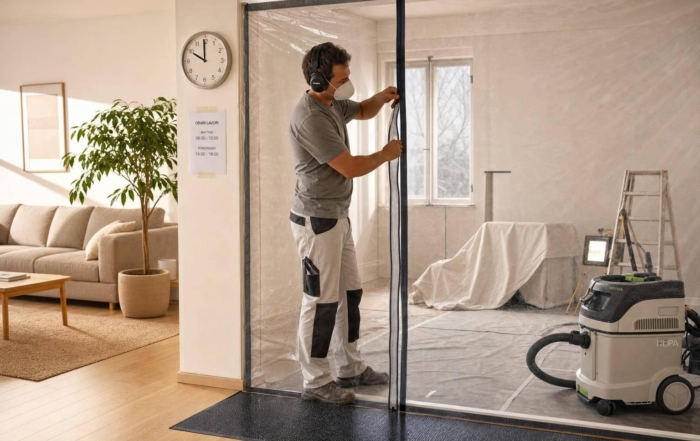 Come Controllare Rumore e Polvere in Casa Durante i Lavori